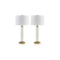 Glass Table Lamp (Set of 2)
