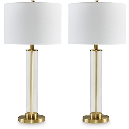 Glass Table Lamp (Set of 2)