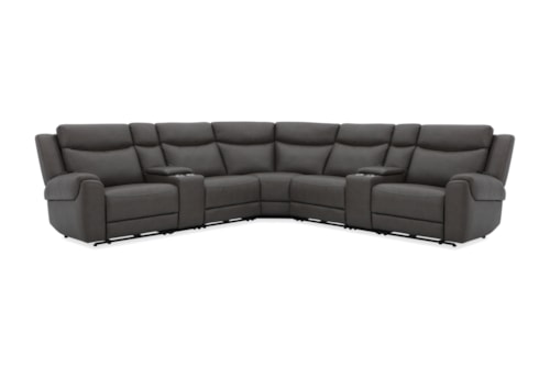 Casual Zero Gravity 7-Piece Power Reclining Sectional Sofa with Heat, Massage and Power Lumbar