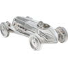 Theodore Alexander Spencer London Nickel Plated Racecar Sculpture