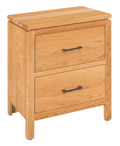 Casual 2-Drawer Nightstand