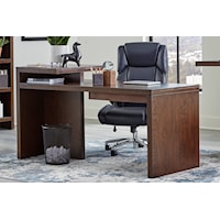 Contemporary Writing Desk with Pull-Out Surfaces