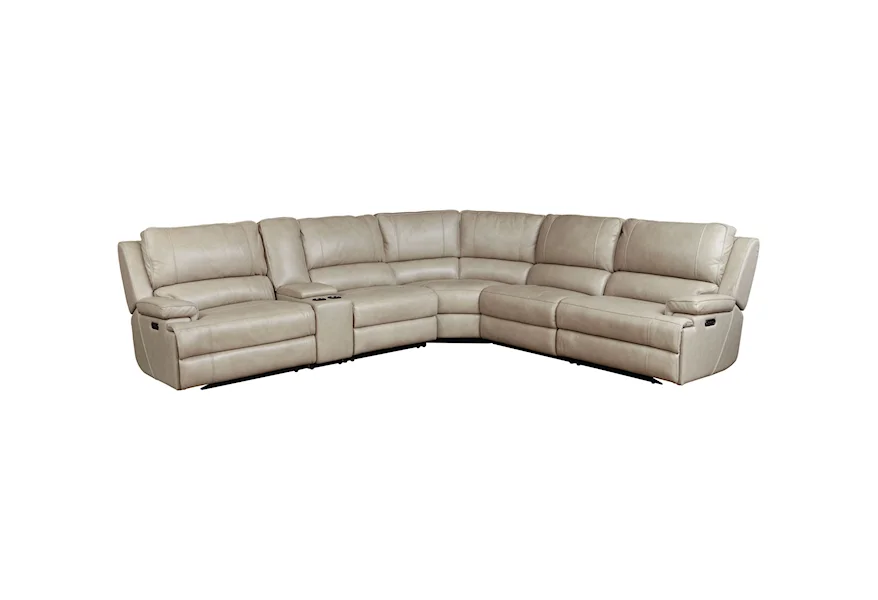 Club Level - Parsons Power Reclining Sectional by Bassett at Esprit Decor Home Furnishings