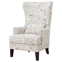 Transitional Accent Chair with Nailhead Trim