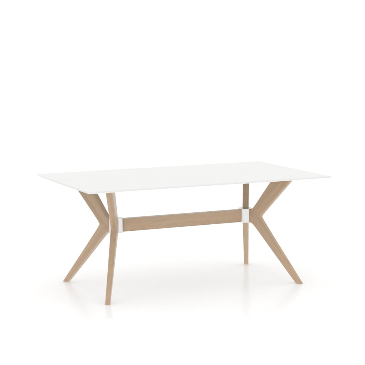 Canadel Downtown Customizable Glass Top Dining Table