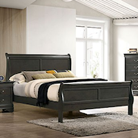 King Bed, Gray