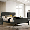 FUSA Louis Philippe Queen Bed, Gray