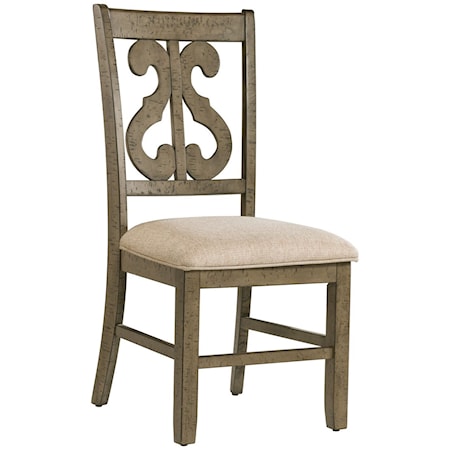 Scroll Back Dining Side Chair