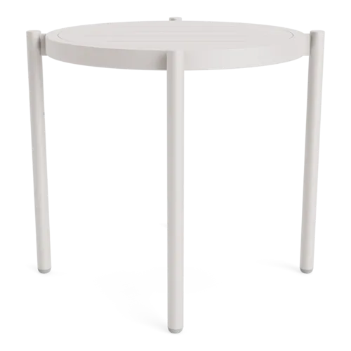 Lisbon 18" Round Stacking Slat-Top Side Table