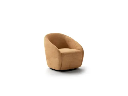 Modern Swivel Barrel Chair