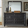 Libby Americana Farmhouse 9-Drawer Dresser & Mirror Set