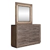 Liberty Furniture Horizons Queen Storage Bed, Dresser & Mirror