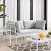 Modway Harmony Outdoor Aluminum Loveseat