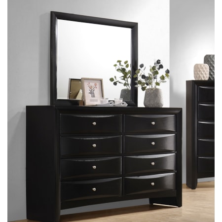 Briana 8-drawer Dresser w/ Mirror