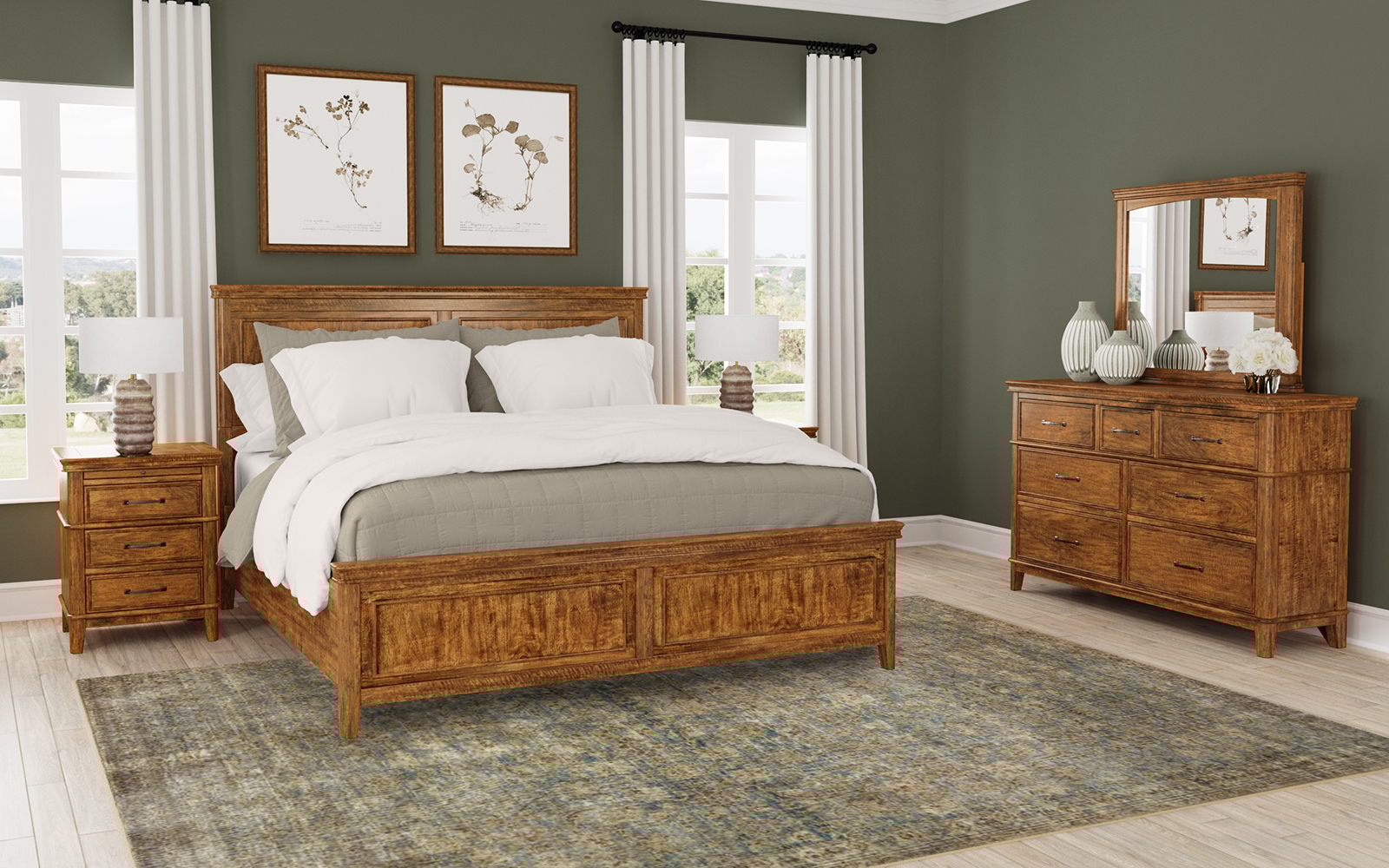 Queen Panel Bed