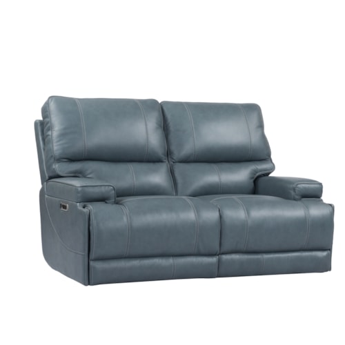 Casual Cordless Power Reclining Loveseat with Power Headrests