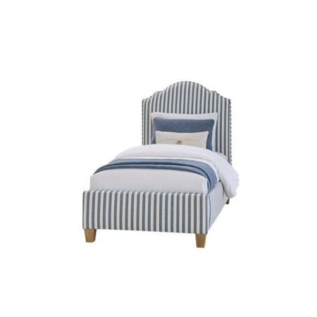 Customizable Twin Upholstered Bed