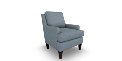 Transitional Accent Chair with Reversible Seat Cushion