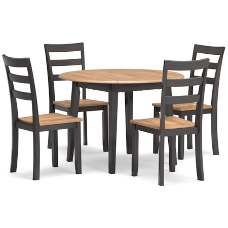 5-Piece Round Dining Set