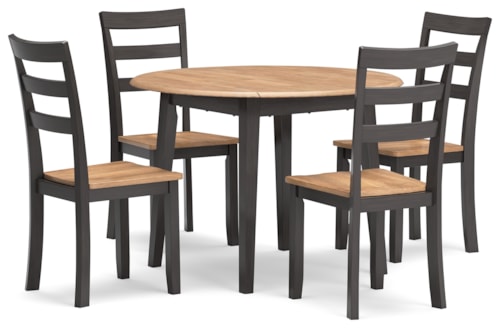5-Piece Casual Round Dining Set
