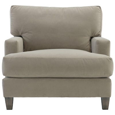 Bernhardt Mila Mila Fabric Chair Without Throw Pillows