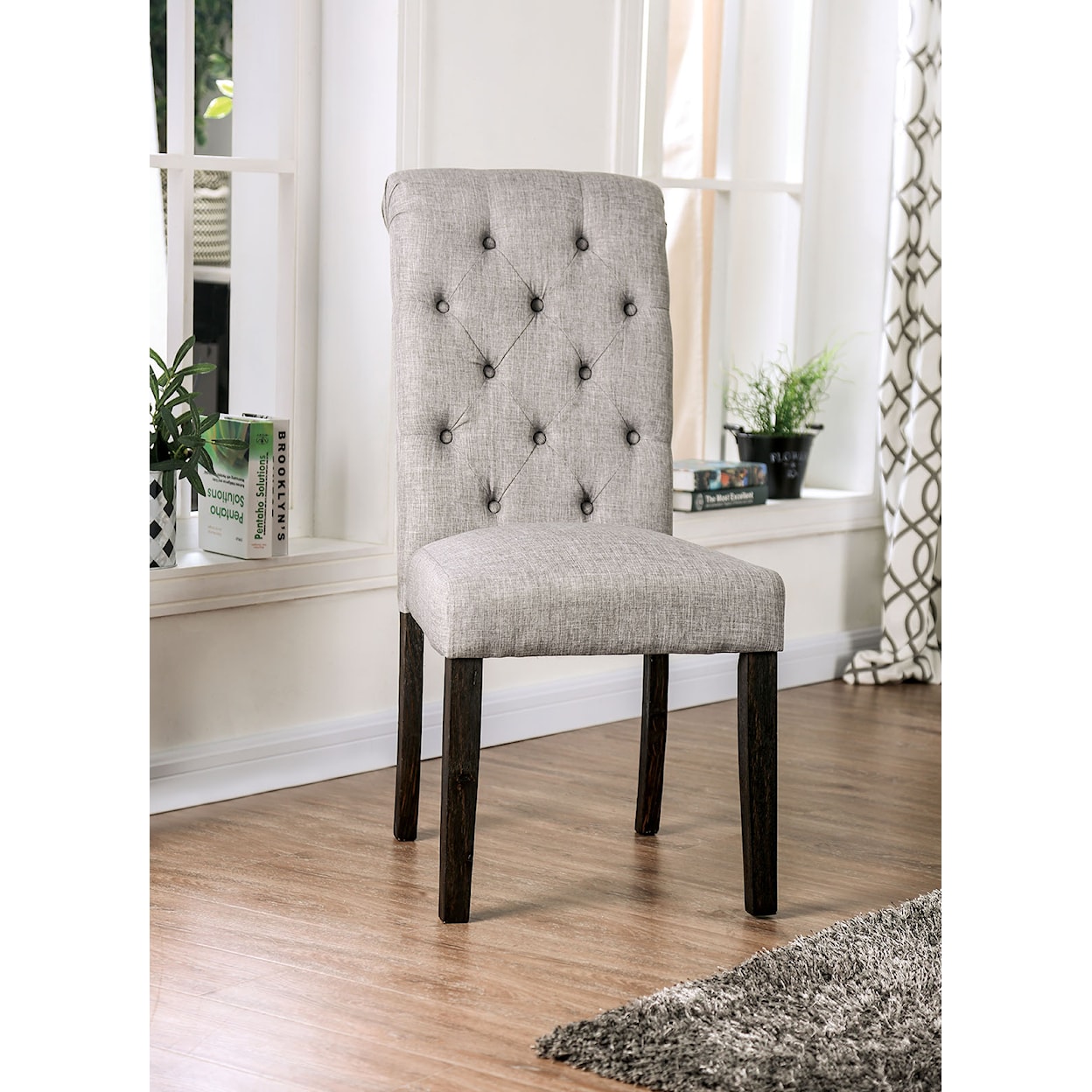 Furniture of America Alfred Side Chair (Set of 2)