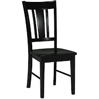 Transitional San Remo Side Chair in Black