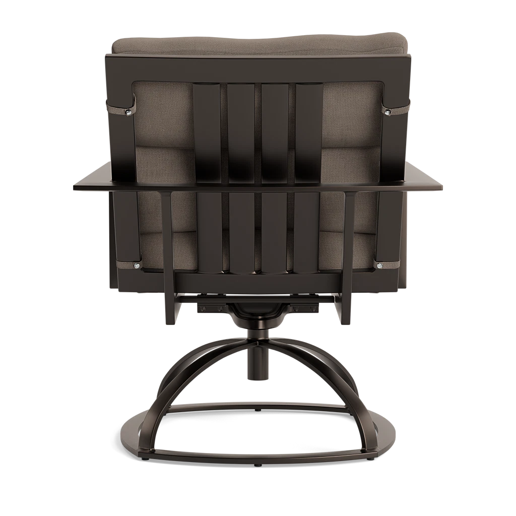 Cushioned Aluminum Swivel Rocker