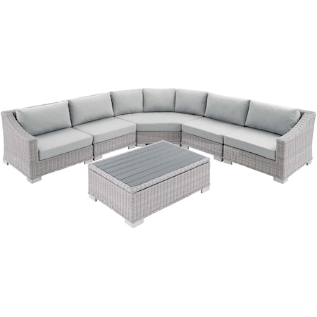 Outdoor 6-Piece Sectional Sofa Set