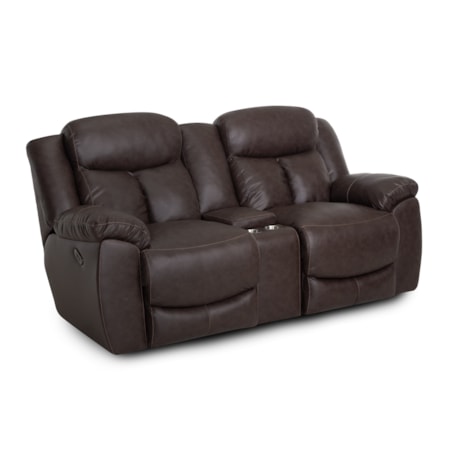 Power Reclining Console Loveseat