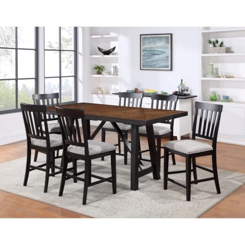 Farmhouse 7-Piece Table and Chair Set