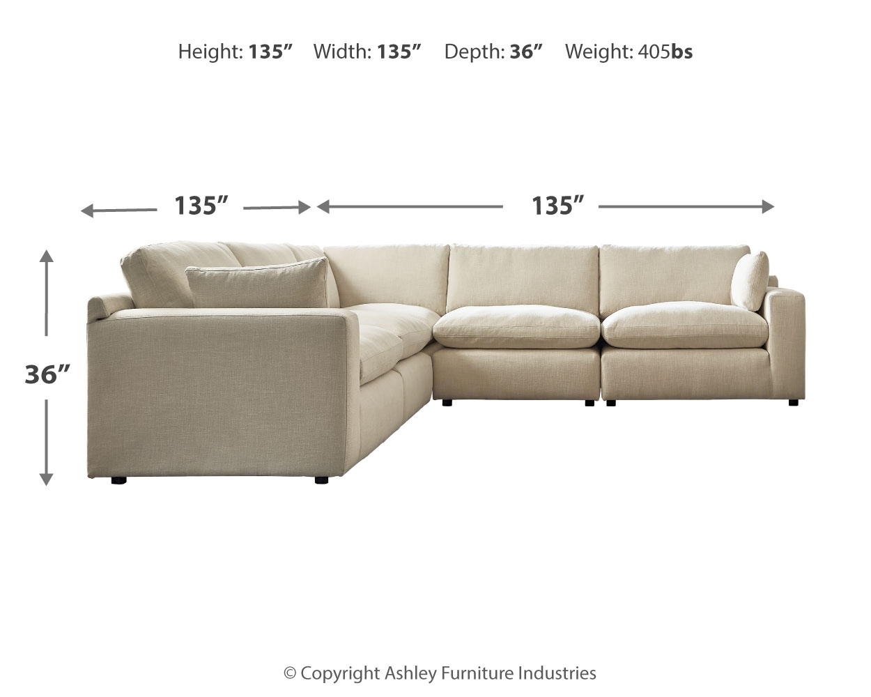 5-Piece Sectional