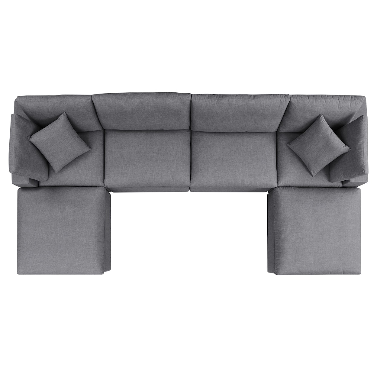 Modway Commix Outdoor 6-Piece Sectional Sofa