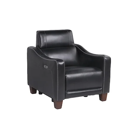 Transitional Dual-Power Recliner with USB Port