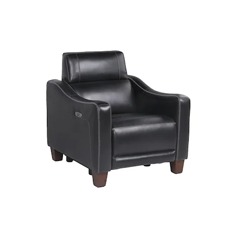 Transitional Dual-Power Recliner with USB Port 