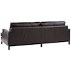 Barclay Butera Barclay Butera Upholstery Horizon Sofa w/ Dark Brown Leather & Bronze