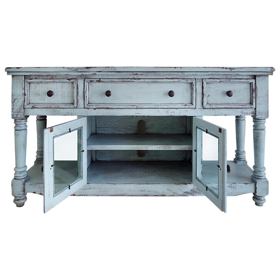 International Furniture Direct Aruba 3-Drawer 70" TV Stand