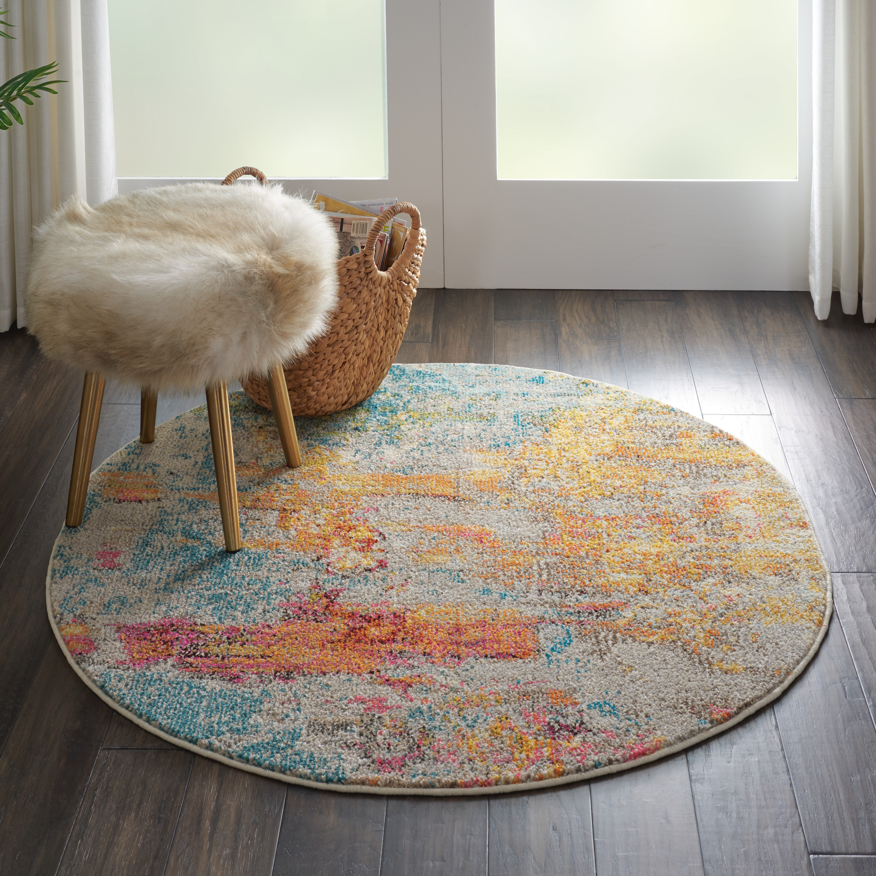 5'3" Round  Rug