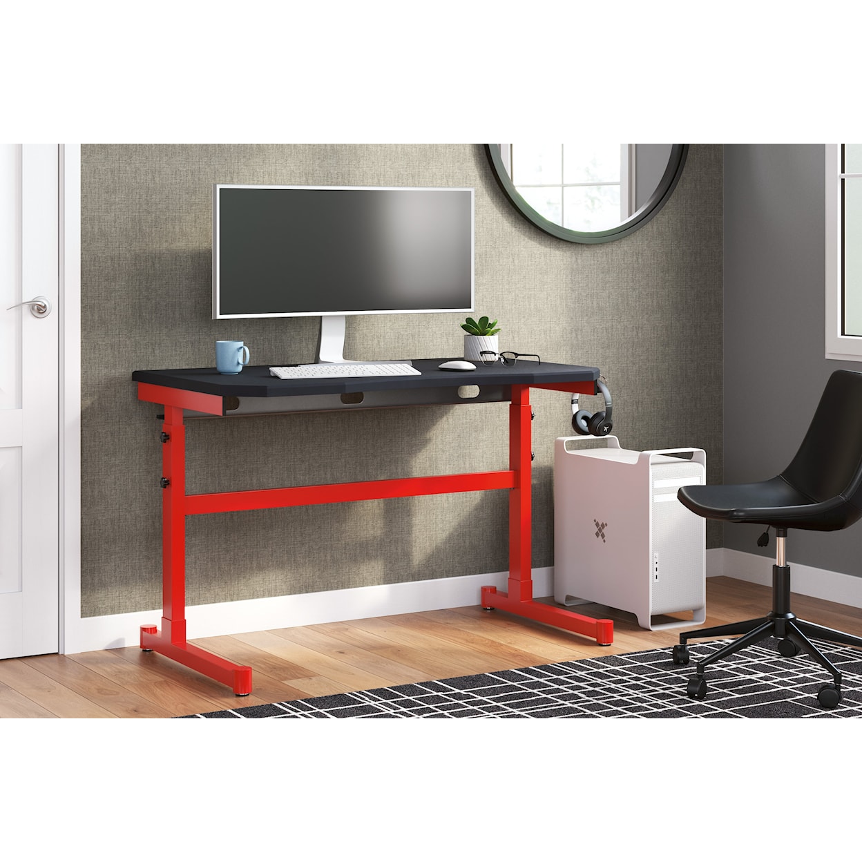 Ashley Signature Design Lynxtyn Adjustable Height Home Office Desk