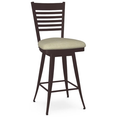 Upholstered Counter Height Swivel Stool