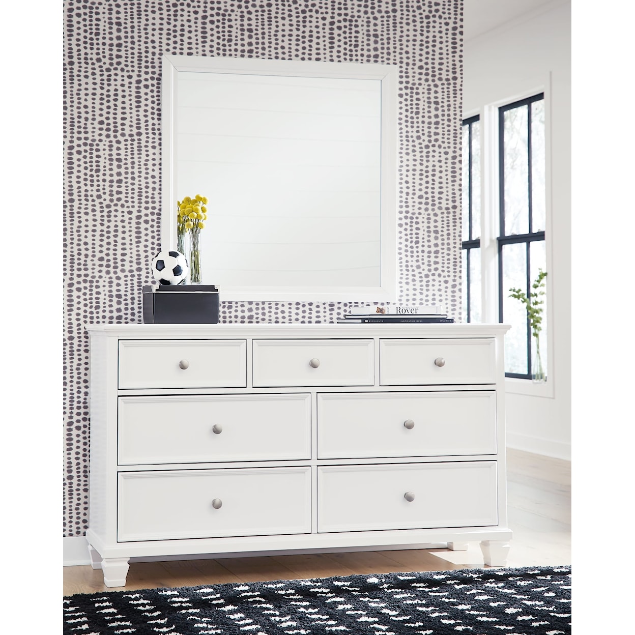 Ashley Furniture Signature Design Fortman Dresser and Mirror