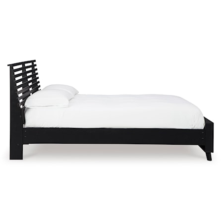 Queen Slat Panel Bed