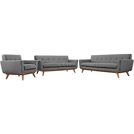 Sofa Loveseat and Armchair Set