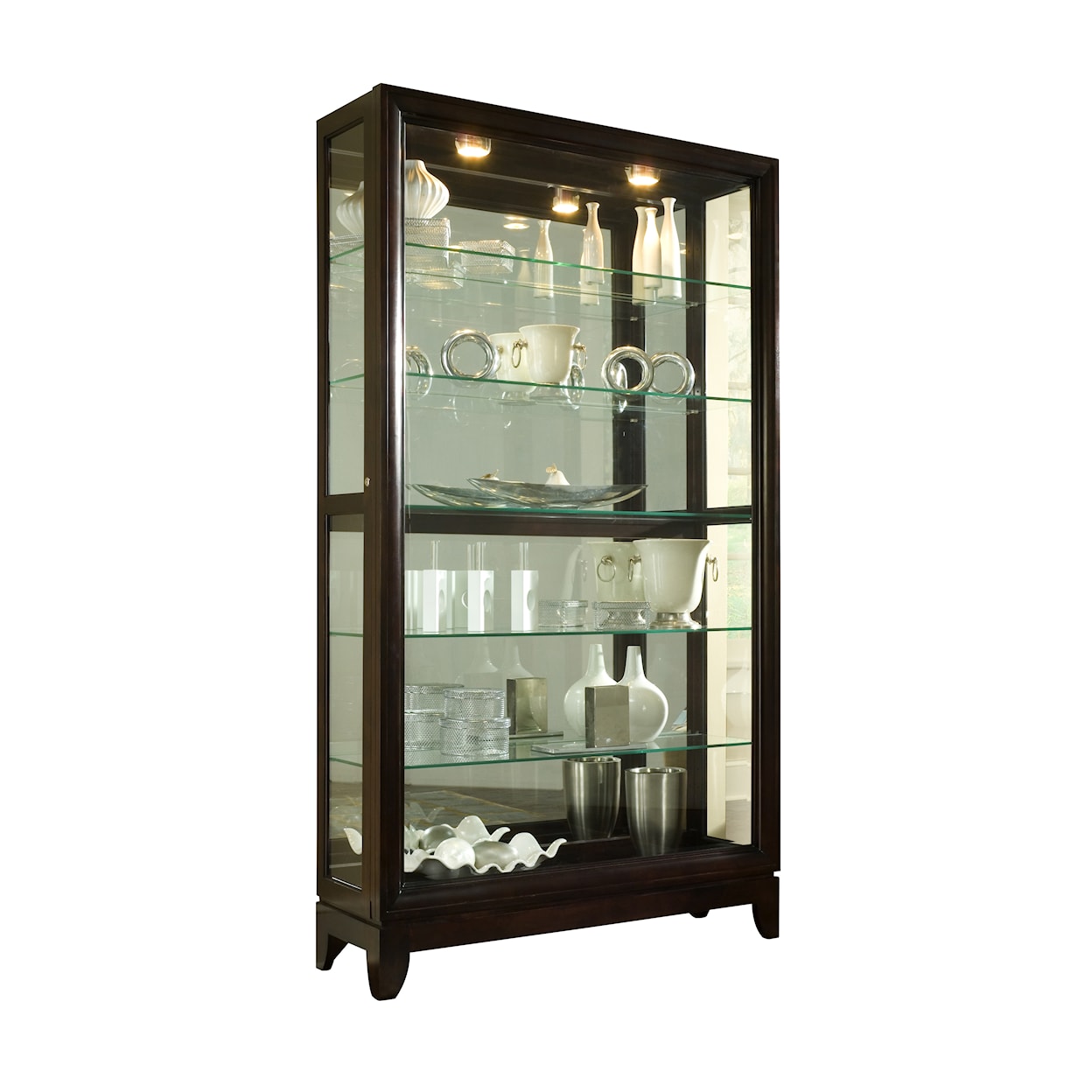 Pulaski Furniture Curios Two-Way Sliding Door Curio Cabinet