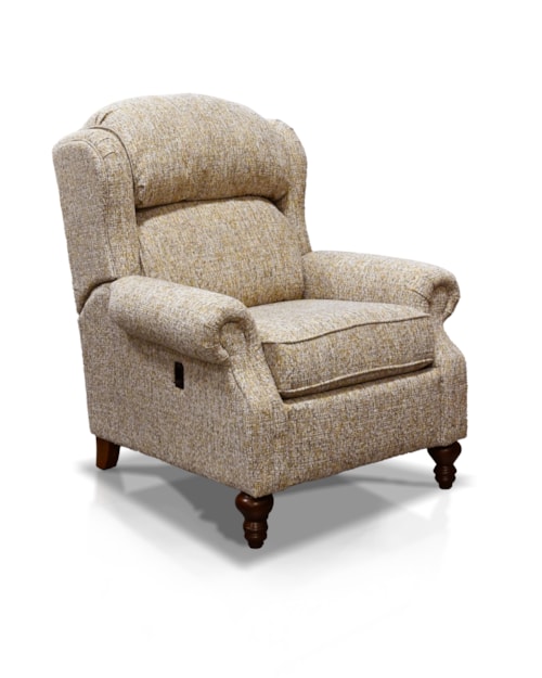 Traditional Tilt Back Chair with Turned Legs