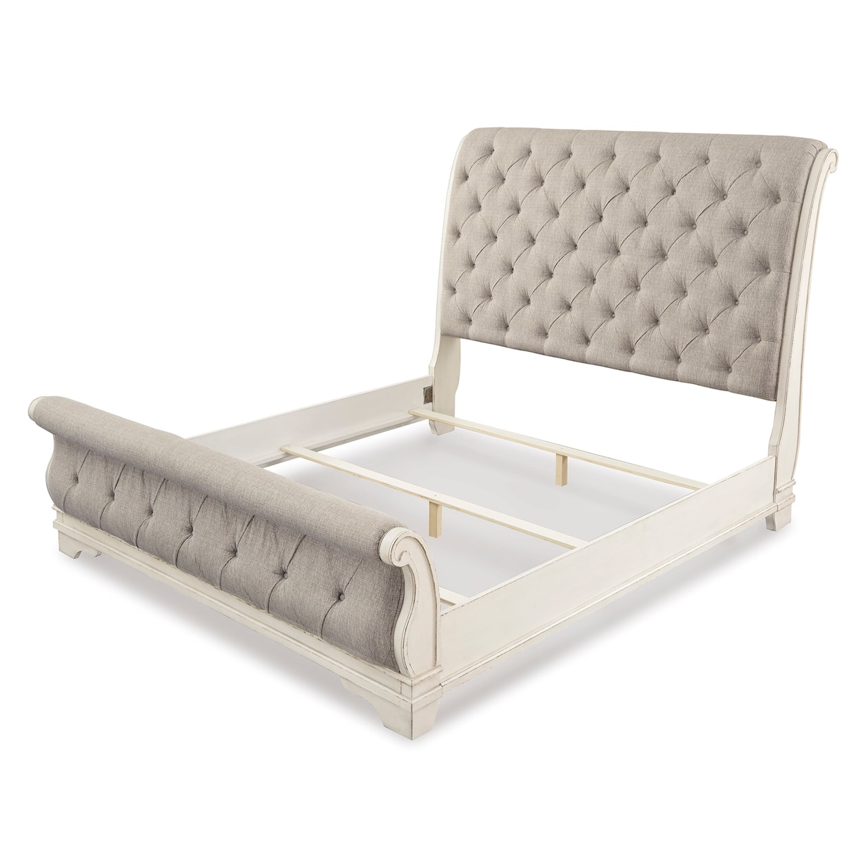 Signature Design 15123 CA. King Upholstered Sleigh Bed