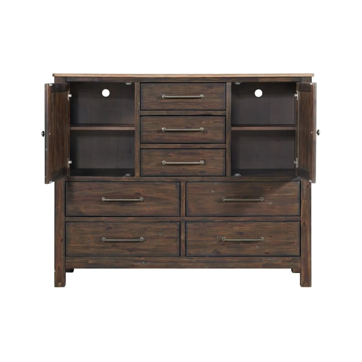 VFM Signature Transitions 7-Drawer Bedroom Chest with Doors
