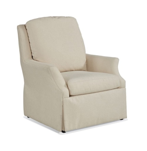 Transitional Chair with Flare Arms