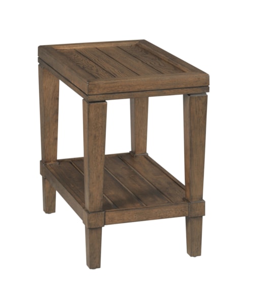 Transitional Rectangular Chairside Table
