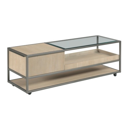 Rectangular Coffee Table W/Casters